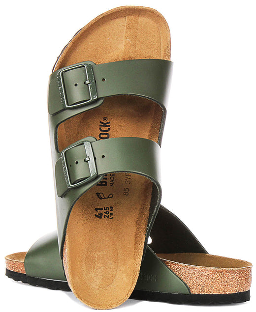 Birkenstock Arizona-sandalen | olijfgroene Birko-Flor voor heren en dames - normale pasvorm