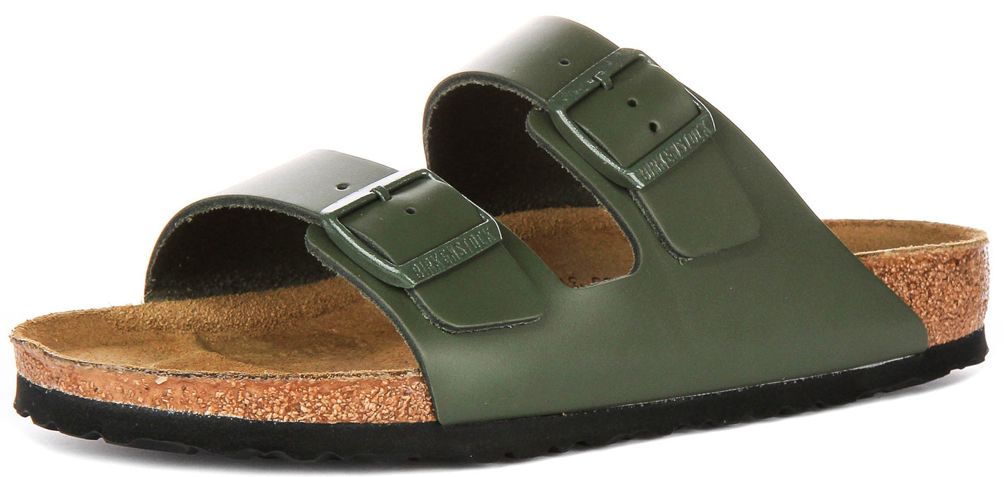 Birkenstock Arizona-sandalen | olijfgroene Birko-Flor voor heren en dames - normale pasvorm