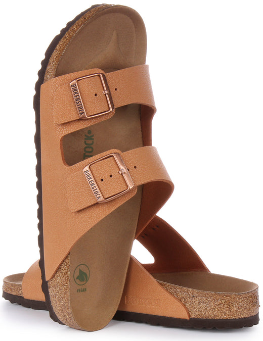 Birkenstock Arizona-sandalen | Perzikkleurig Birko-Flor - veganvriendelijk voor heren en dames