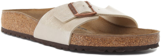 Sandali Birkenstock Madrid | Birko-Flor bianco da donna