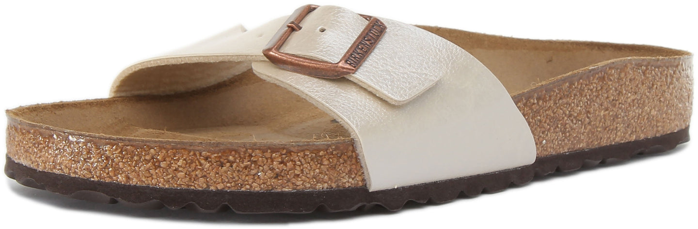 Sandali Birkenstock Madrid | Birko-Flor bianco da donna