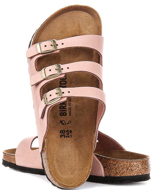 Birkenstock Florida-sandalen | roze nubuckleer voor dames – normale pasvorm