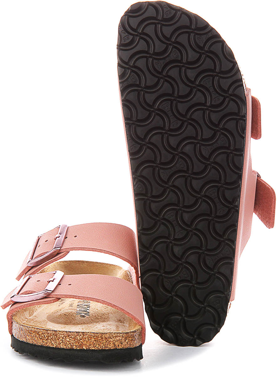 Sandali Birkenstock Arizona | Birko-Flor rosa per bambini - calzata stretta