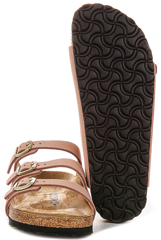 Birkenstock Florida sandalen | Roze kenmerkend Birkenstock-bovenmateriaal voor dames - Smalle pasvorm