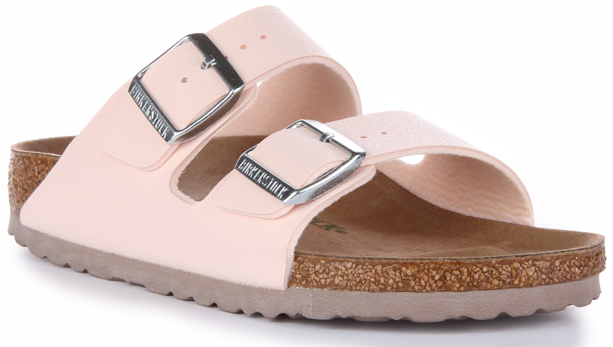 Birkenstock Arizona-sandalen | Roze Birkibuc - veganvriendelijk voor dames