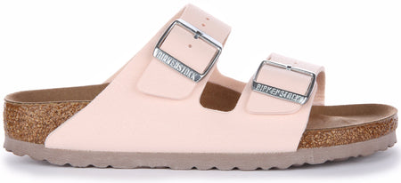 Birkenstock Arizona-sandalen | Roze Birkibuc - veganvriendelijk voor dames
