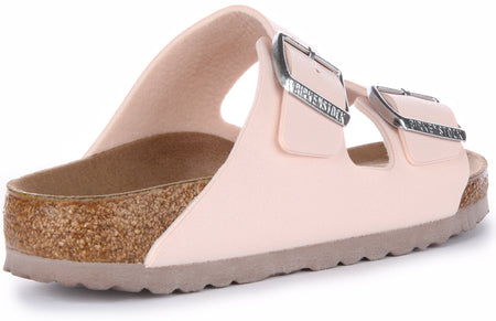 Birkenstock Arizona-sandalen | Roze Birkibuc - veganvriendelijk voor dames
