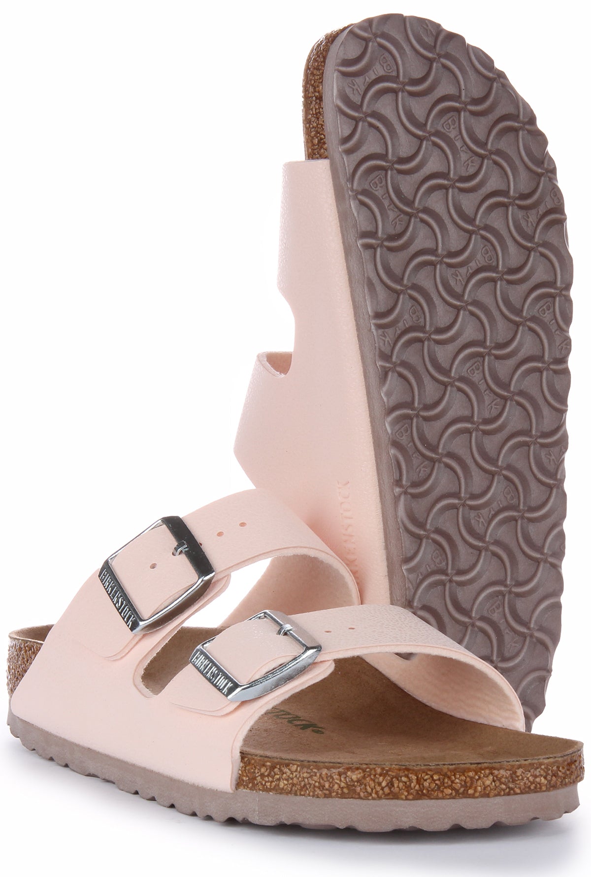 Birkenstock Arizona-sandalen | Roze Birkibuc - veganvriendelijk voor dames