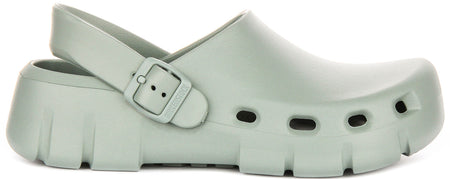 Birkenstock Birki Flow zoccoli | EVA verde salvia da donna - Calzata regolare