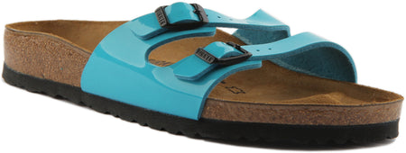 Sandales Birkenstock Ibiza | Birko-Flor bleu marine pour femmes