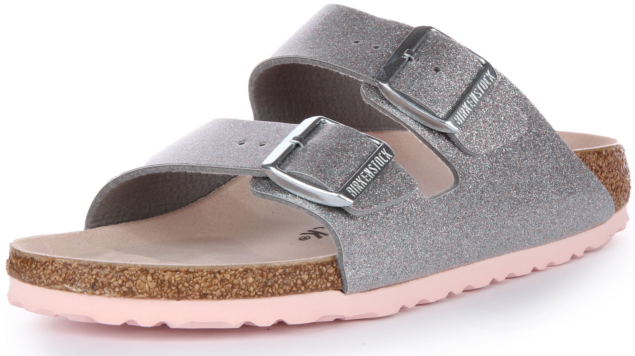 Birkenstock Arizona Sandals | Silver Birko-Flor for Women