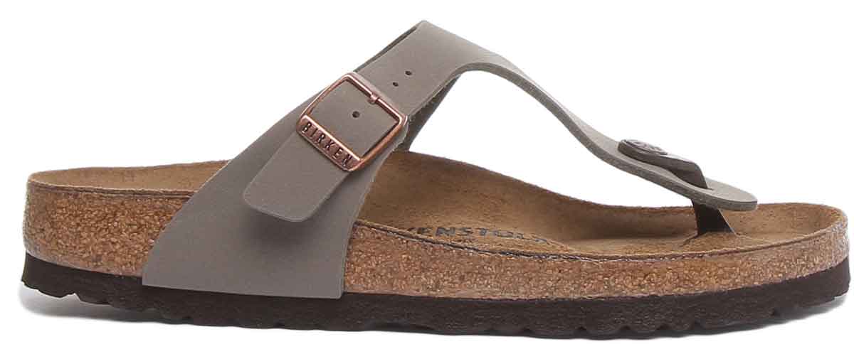 Birkenstock Gizeh sandalen | steenkleurig Birko-Flor voor dames