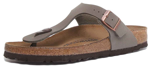 Birkenstock Gizeh sandalen | steenkleurig Birko-Flor voor dames