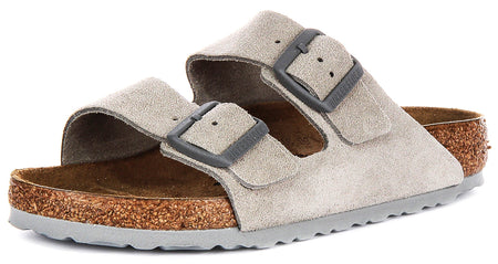Birkenstock Arizona Sandals | Stone Birko-Flor for Women - Regular Fit