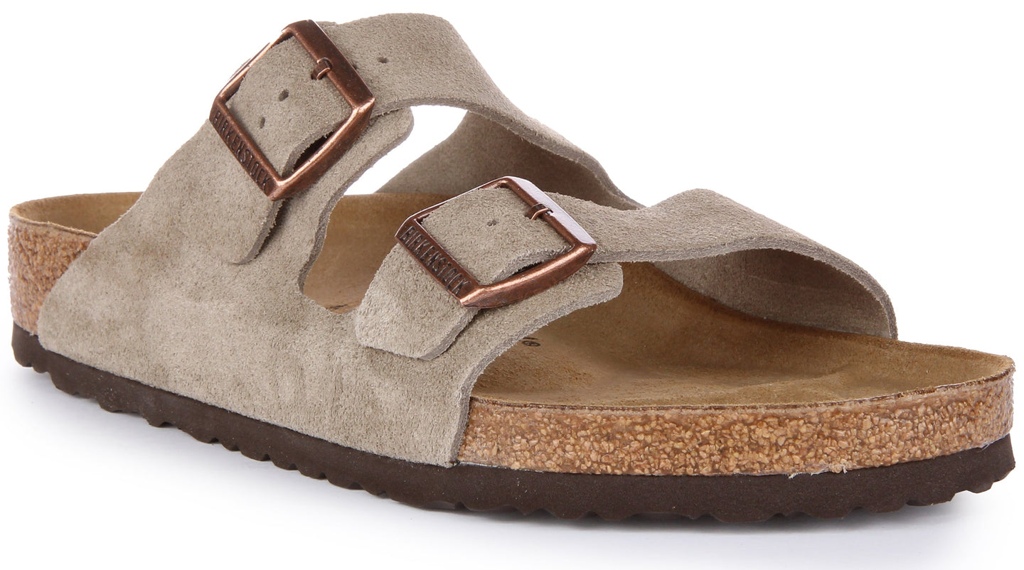 Birkenstock Arizona-sandalen | Taupe suèdeleer voor heren en dames