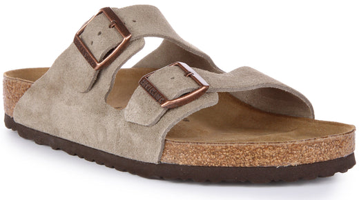 Birkenstock Arizona-sandalen | Taupe suèdeleer voor heren en dames