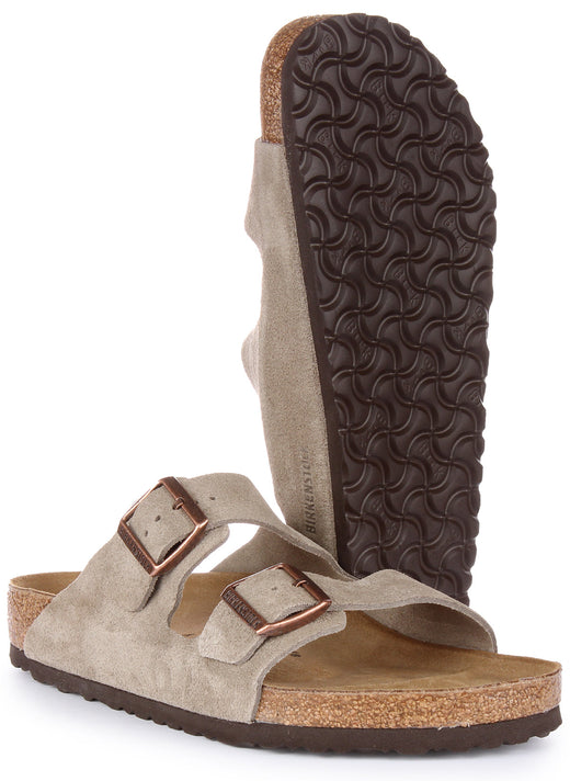 Birkenstock Arizona-sandalen | Taupe suèdeleer voor heren en dames