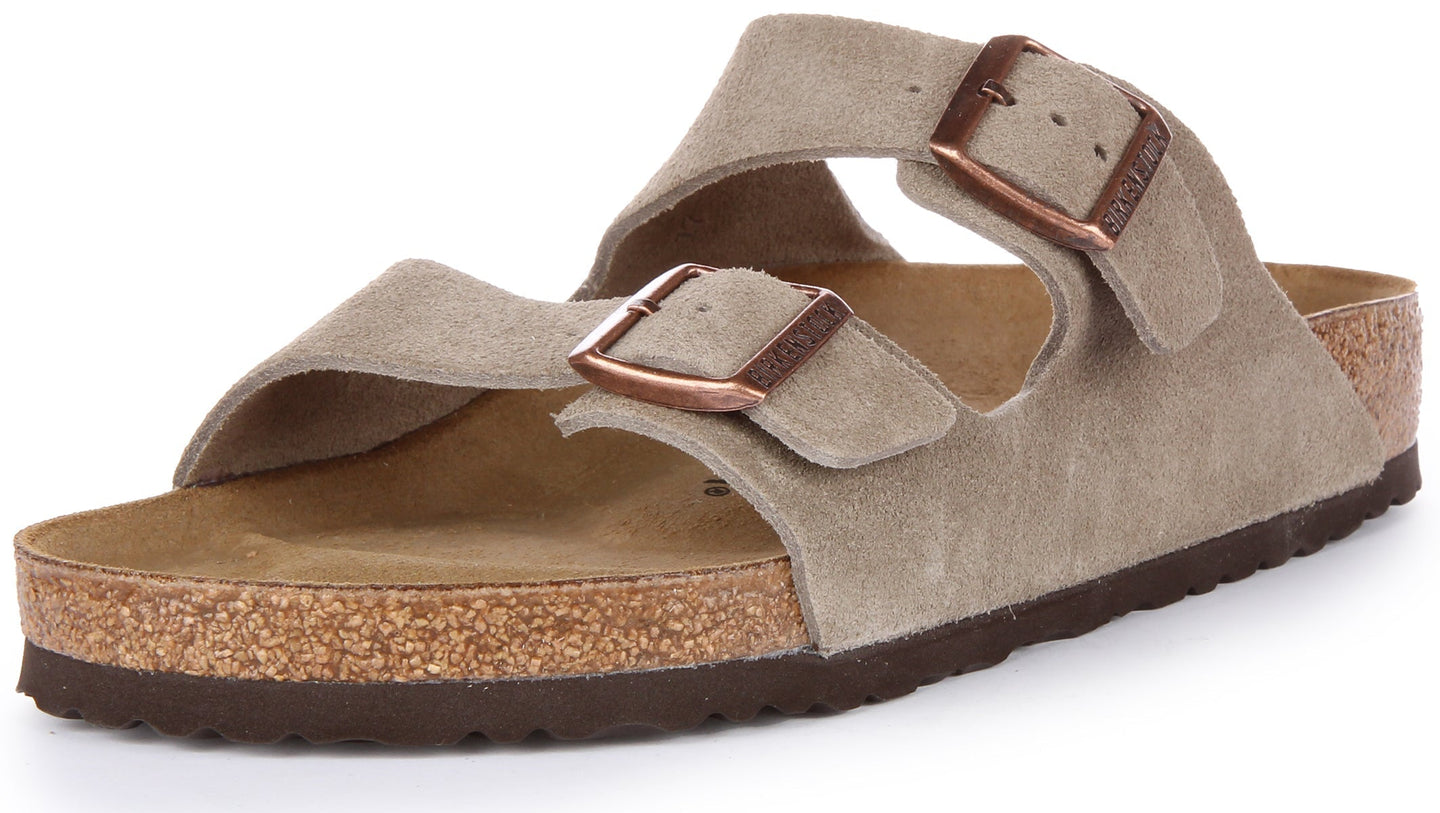 Birkenstock Arizona-sandalen | Taupe suèdeleer voor heren en dames