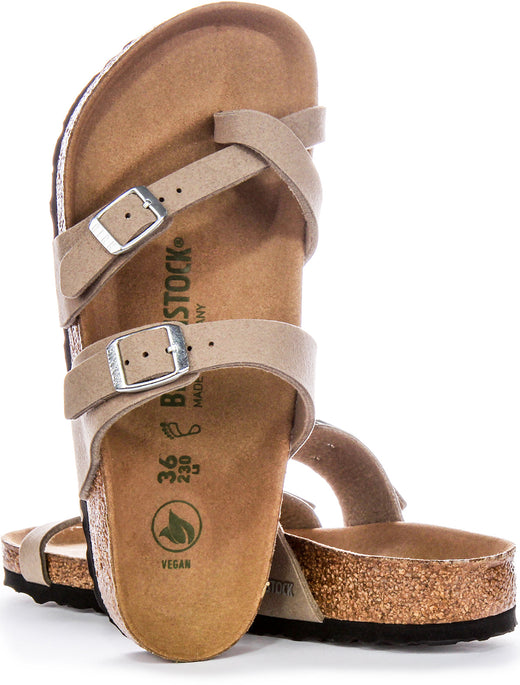 Birkenstock Mayari Sandals | Taupe Birko-Flor - Vegan-Friendly for Men and Women