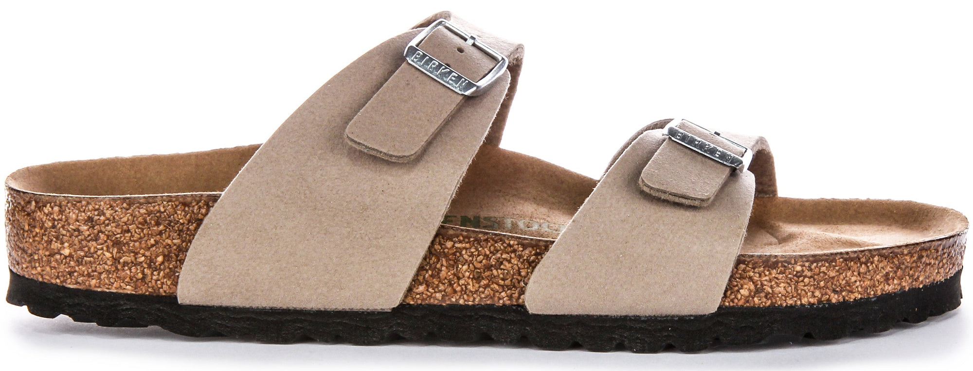 Sabots Birkenstock Sydney | Birko-Flor taupe - vegan pour femmes