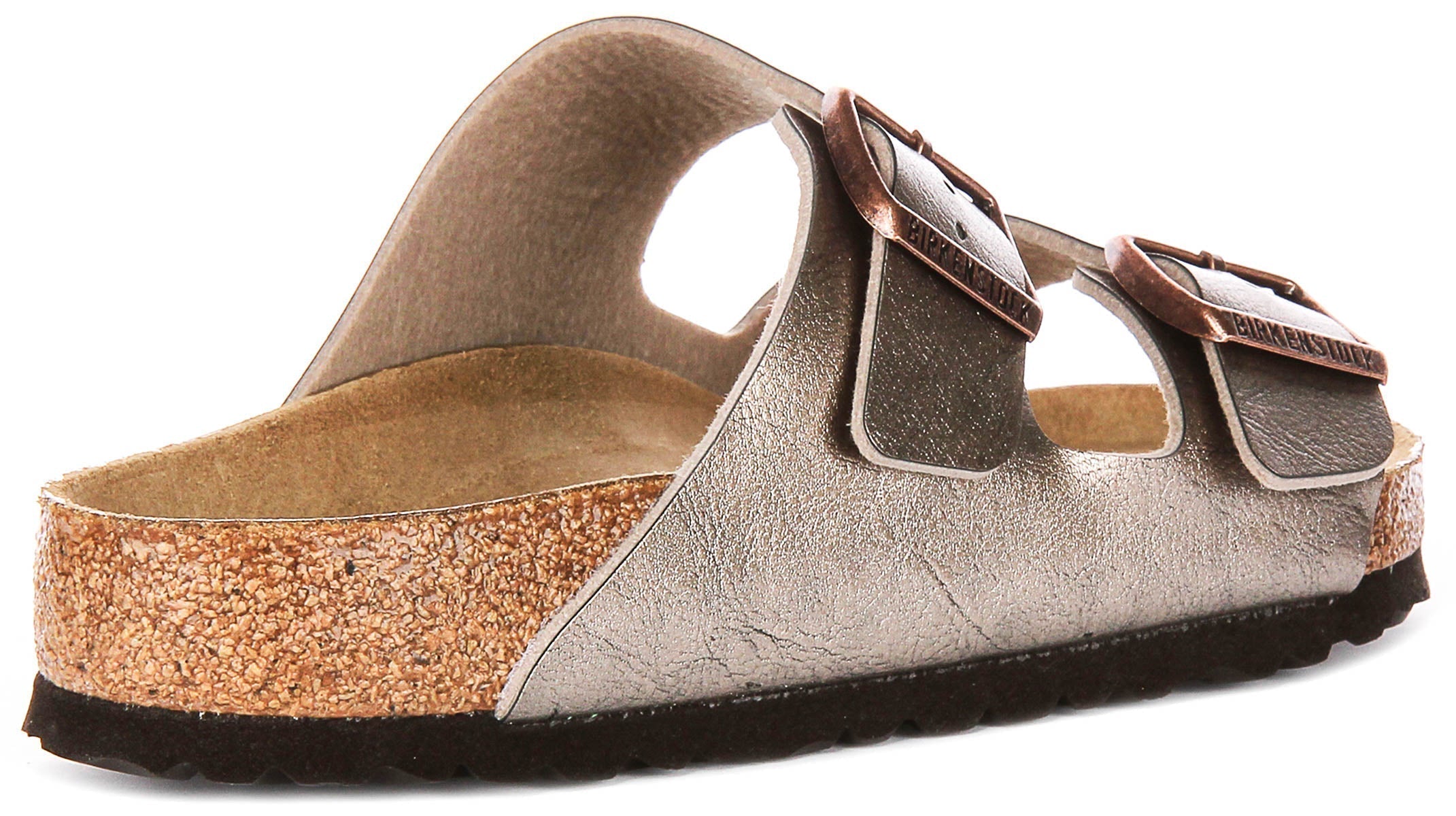 Birkenstock Arizona-sandalen | taupekleurige Birko-Flor voor dames - normale pasvorm