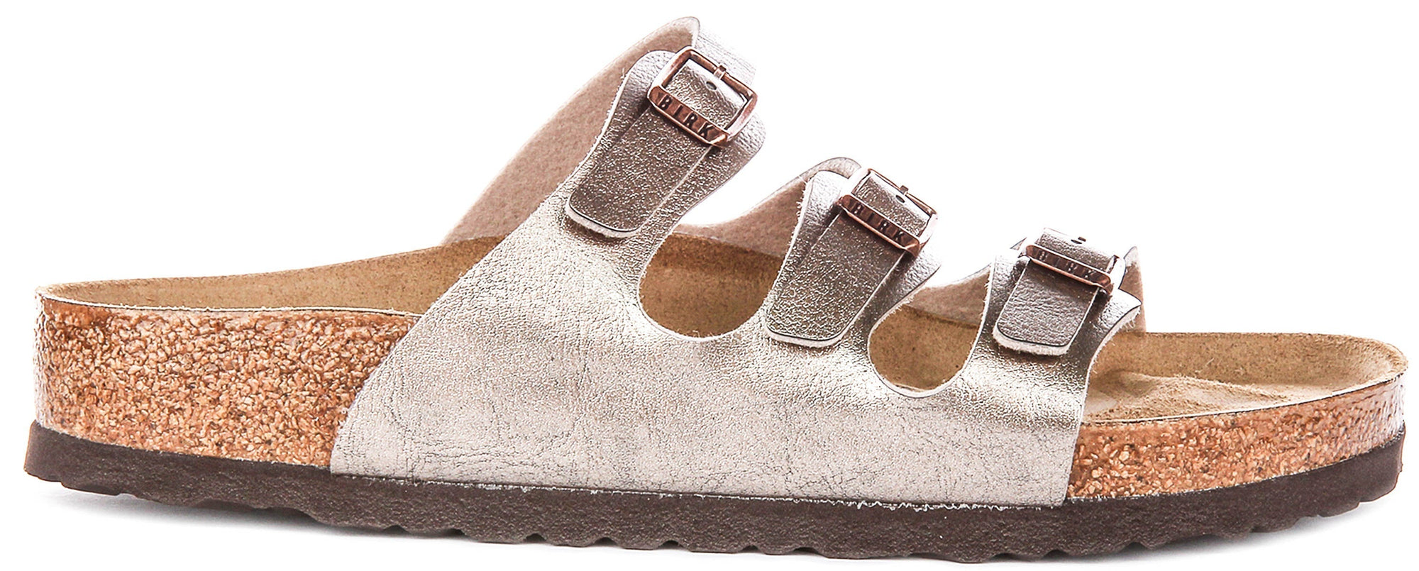 Birkenstock Florida Sandals | Taupe Birko-Flor for Women - Regular Fit