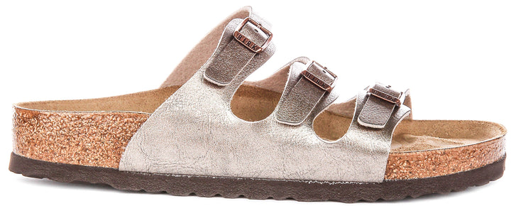 Birkenstock Florida Sandals | Taupe Birko-Flor for Women - Regular Fit