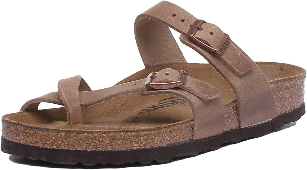 Birkenstock Mayari sandalen | tabakskleurig echt leer voor dames