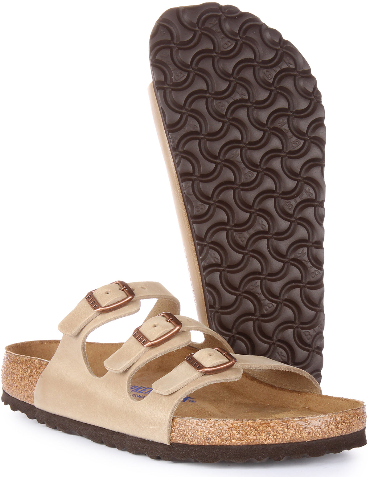 Birkenstock Florida Sandals | Tobacco genuine leather for Men and Women
