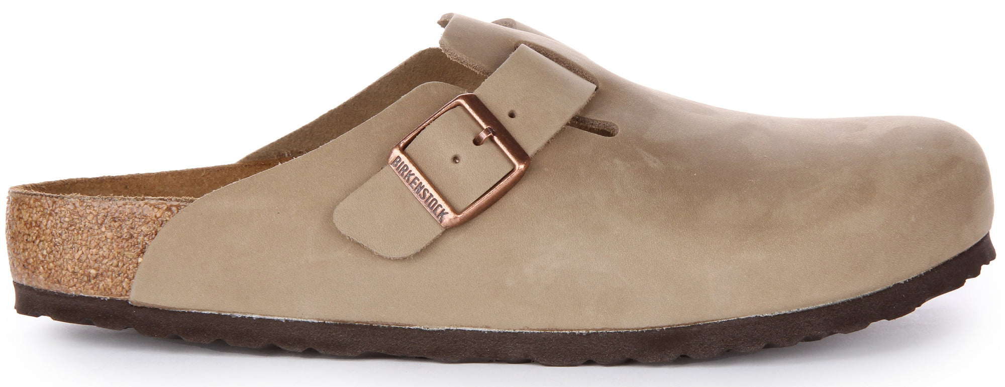 Birkenstock Boston-klompen | Tabaksbruin echt leer voor dames
