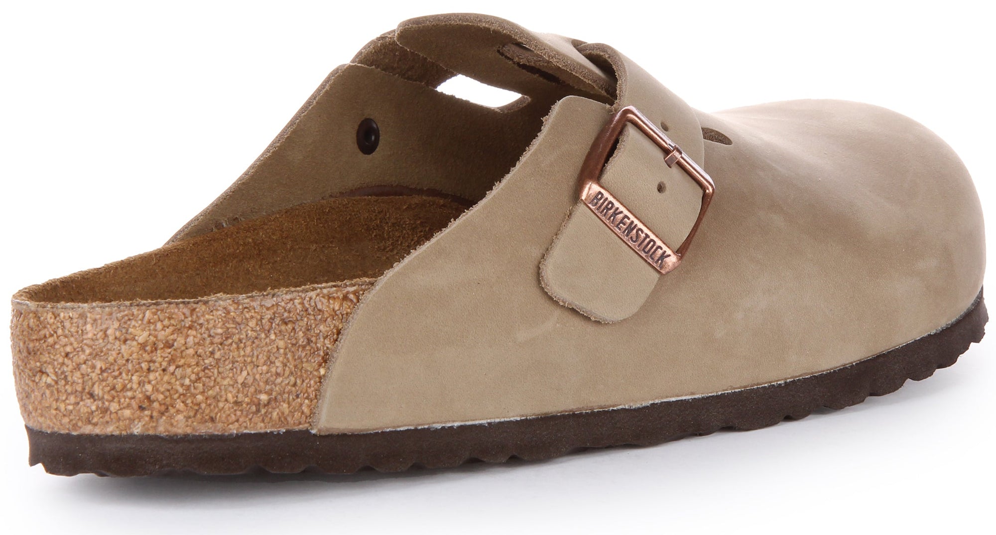 Birkenstock Boston-klompen | Tabaksbruin echt leer voor dames