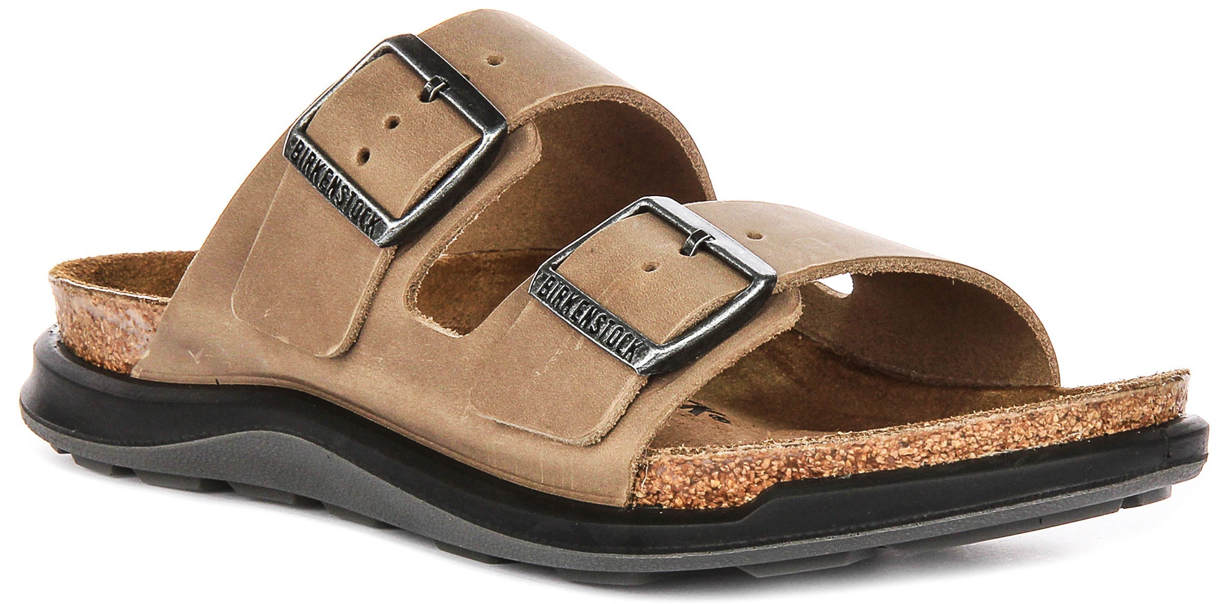 Birkenstock Arizona-sandalen | tabakskleurig echt leer - Crosstown-zool voor dames - normale pasvorm