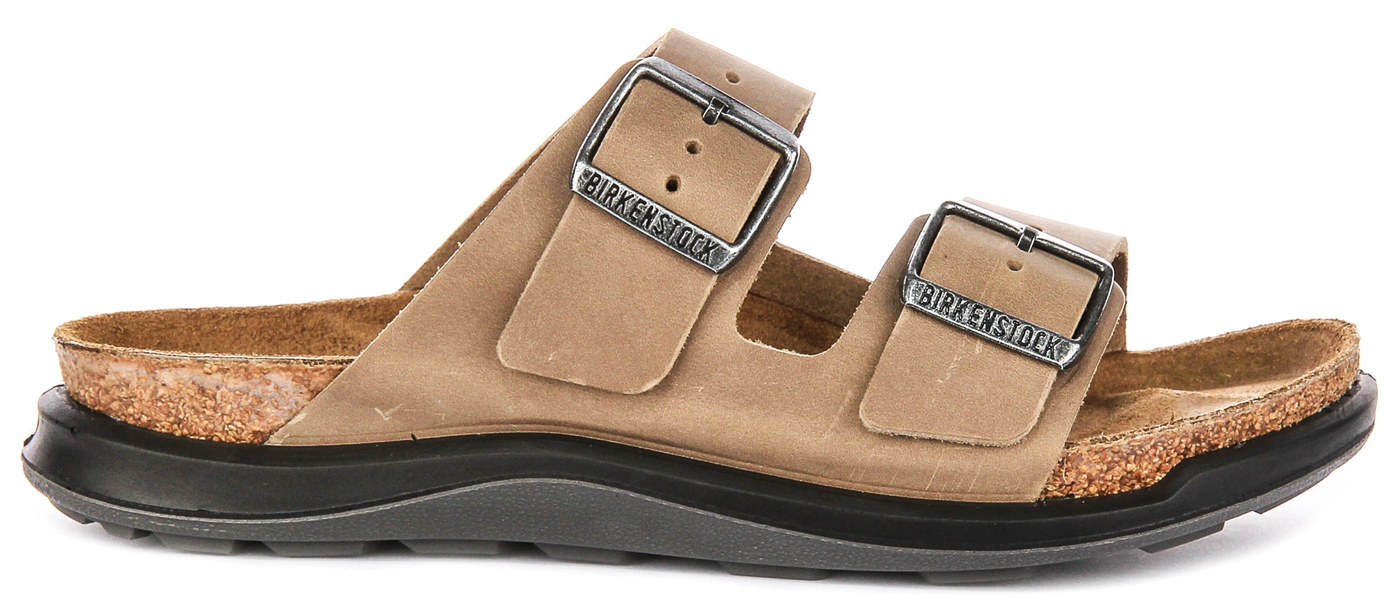 Birkenstock Arizona-sandalen | tabakskleurig echt leer - Crosstown-zool voor dames - normale pasvorm