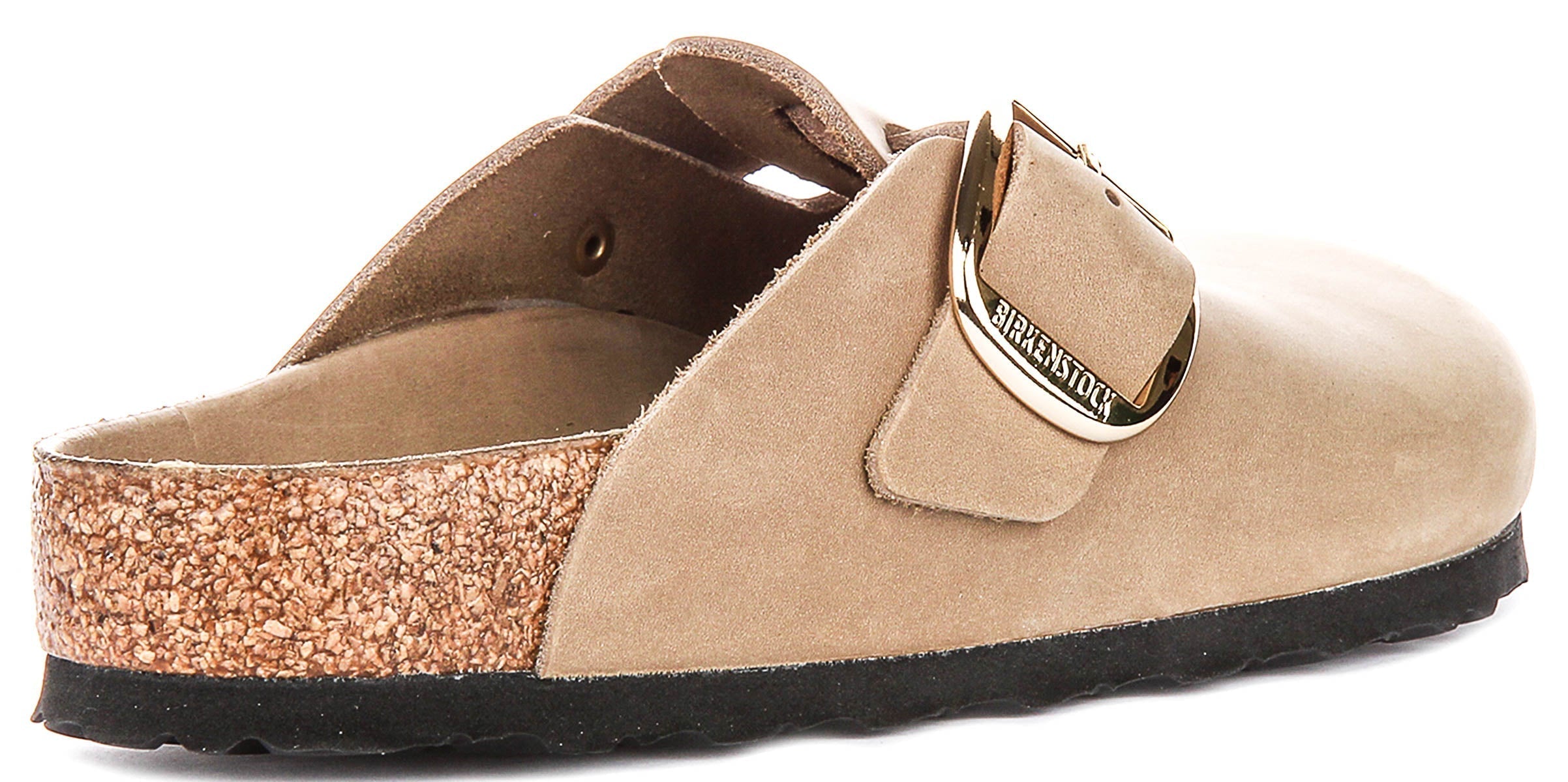 Birkenstock Boston-klompen | tabakkleurig nubuckleer – Big Buckle voor heren en dames – normale pasvorm