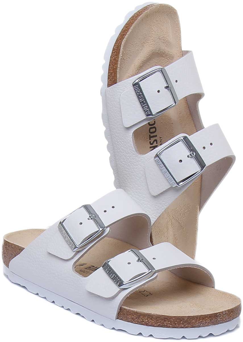 Birkenstock Arizona Sandals | White nubuck leather for Women