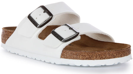 Sandales Birkenstock Arizona | Birko-Flor blanc pour femme