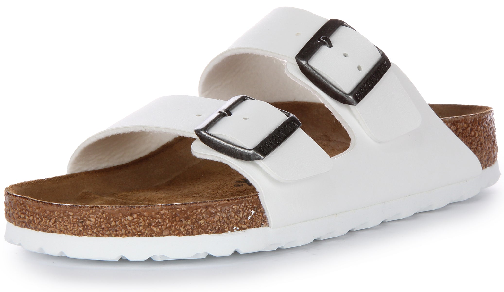 Sandales Birkenstock Arizona | Birko-Flor blanc pour femme